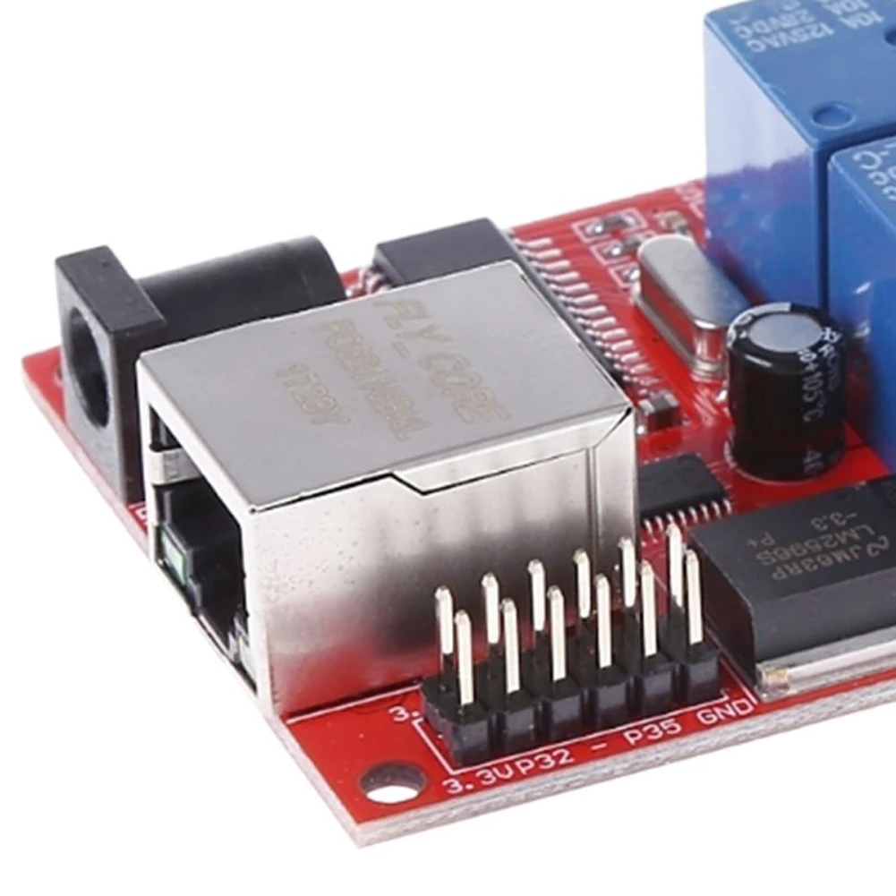 LAN Ethernet WEB Server Scheda relè Interruttore di ritardo Scheda relè modulo controller TCP UDP a 2 canali per APP Android