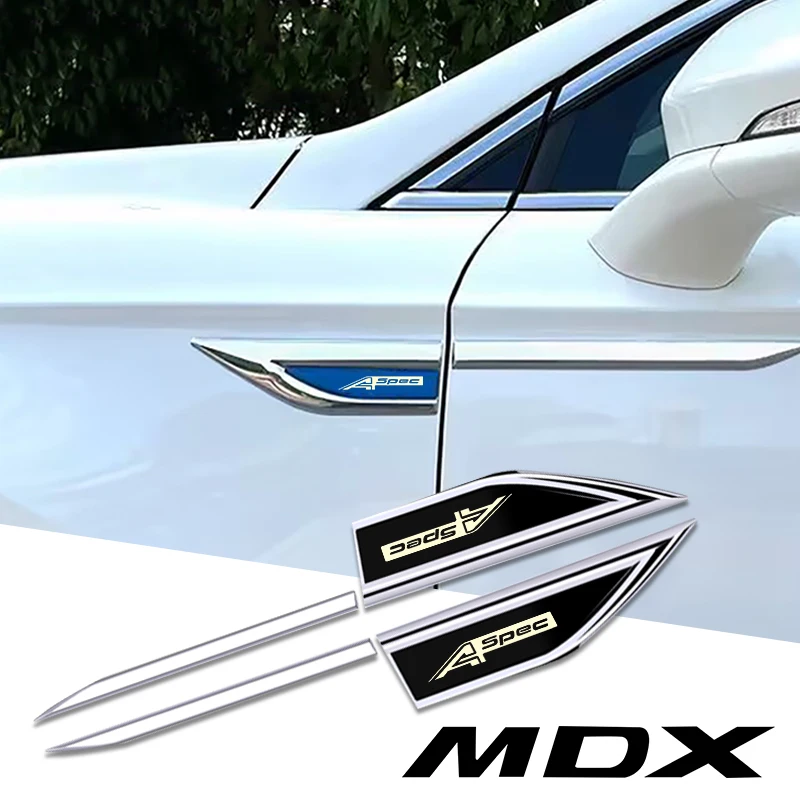 2pcs car accessory Side Doors Blade car stickers car accessories interiors for acura a-spec aspec tlx mdx rdx ilx