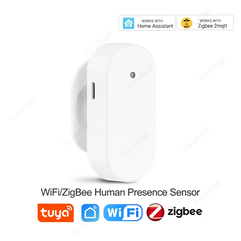 5.8G 24G MmWave Radar Human Presence Detector Tuya Zigbee Smart Human Body Pir Sensor Radar Support Zigbee2mqtt Home Assistant