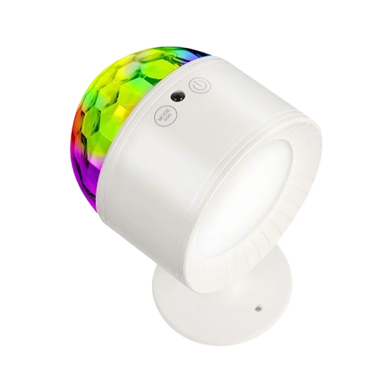 La nuova lampada da parete a LED regolabile a 3 colori con luci notturne ambientali per la camera da letto bianca