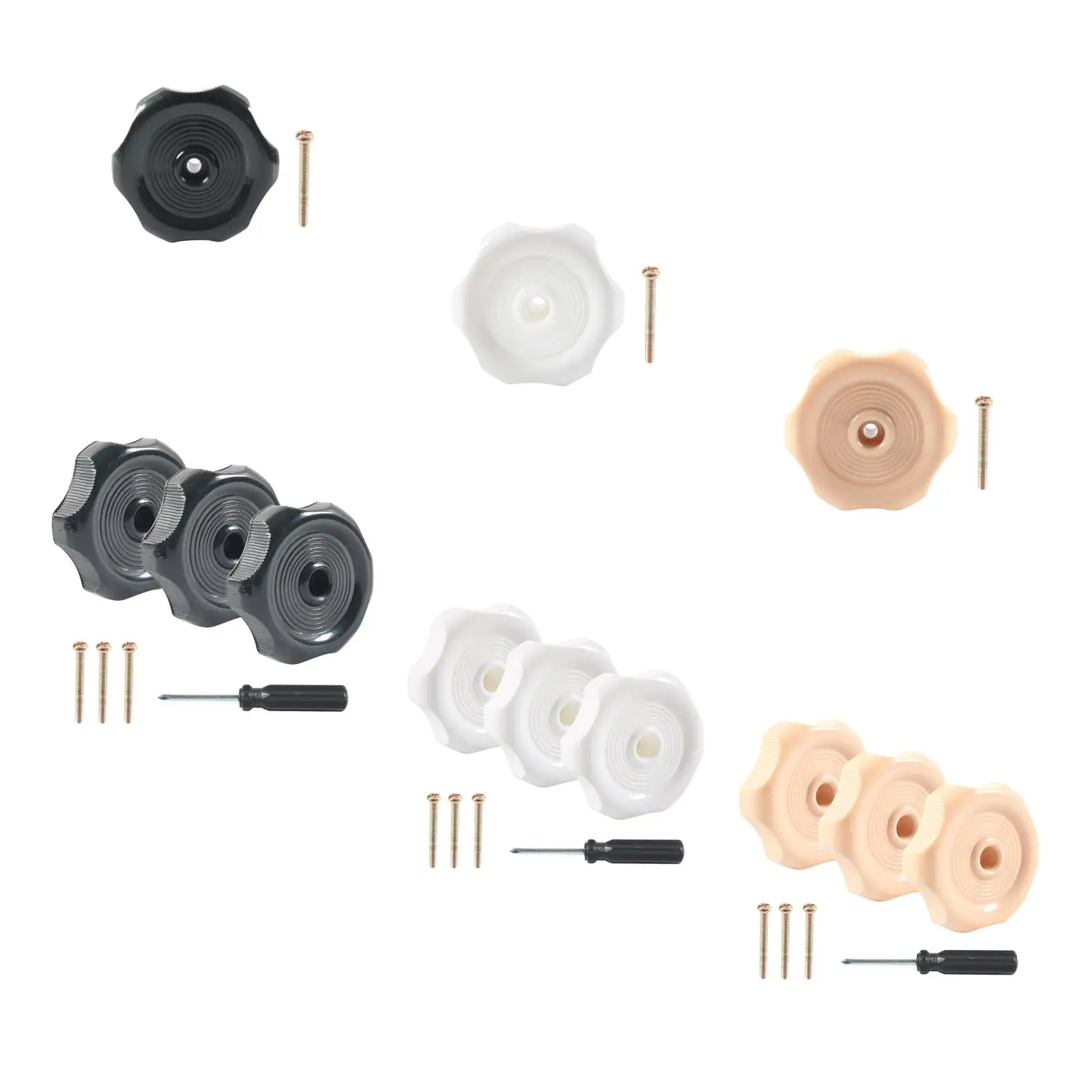RV Window and Vent Knob ABS Plastic Durable Spare Part for Trailer Ventilation Garage Equipment