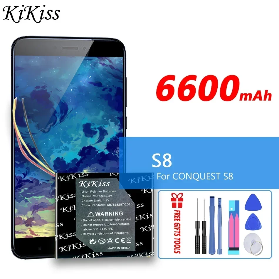 

Аккумулятор KiKiss 6600 мАч S 8 для аккумуляторов мобильных телефонов CONQUEST S8