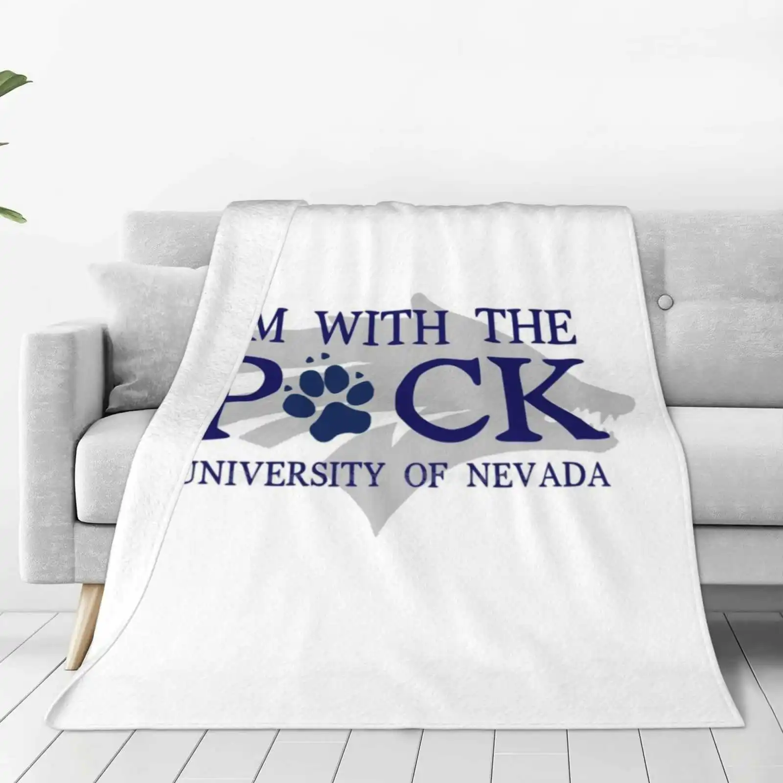 Unr 4 Fashion Soft Warm Throw Blanket Unr Nv Wolf Pack University Of Nevada Reno College Football