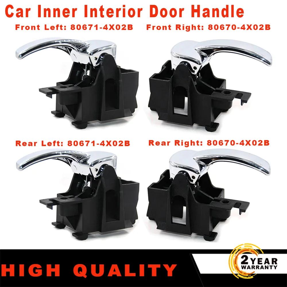 806714X02B 806704X02B Front Rear Left Right Car Inner Interior Door Handle Knob Lock Cover For Nissan Navara D40 Pathfinder R51