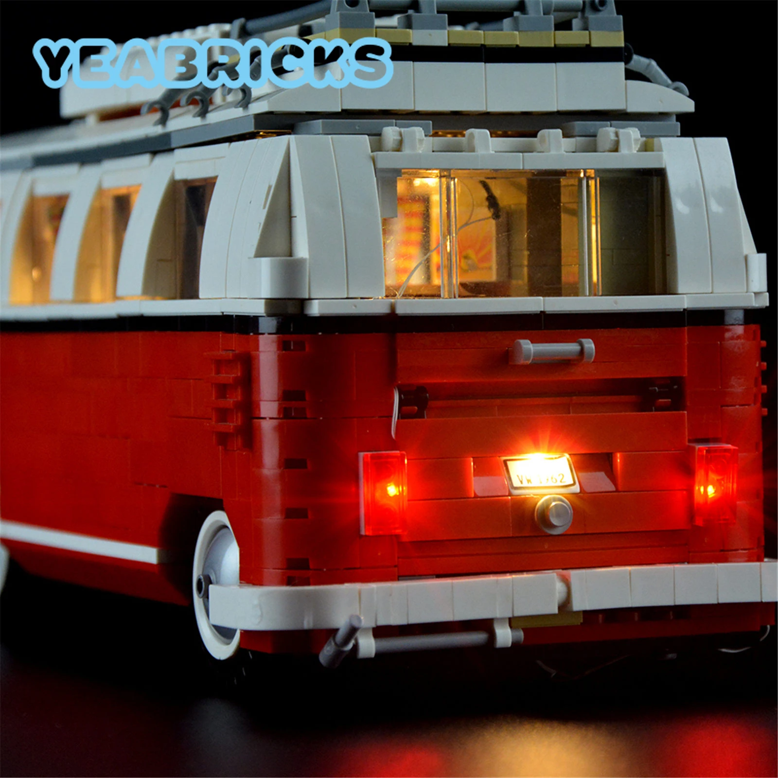 YEABRICKS LED Light Kit for 10220 T1 Camper Van Building Blocks Set (NOT Include The Model) Toys for Children