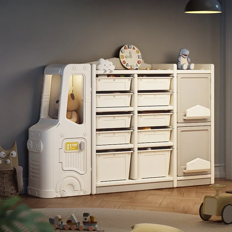 Multi-layer storage cabinet Children's room storage Multifunctional picture book cabinet