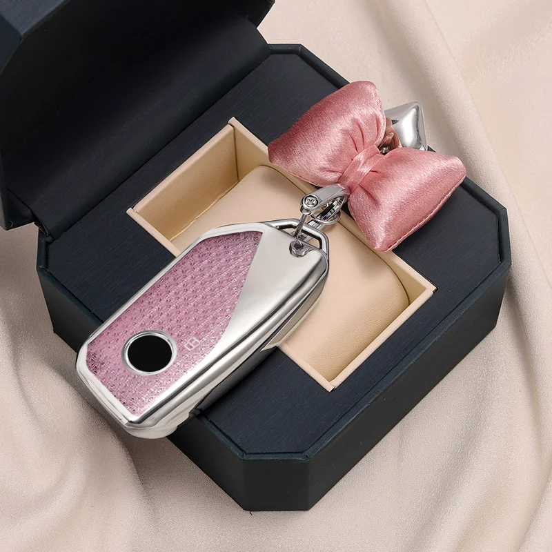 Diamond Texture Luxury For BMW Energy G07 I7 X7 LCI IX I20 X1 U11 7 Series G70 G09 XM G81 U06 M3 2023 Remote Key Case Cover Fob