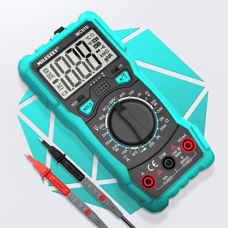 MILESEEY Tester Machine MC616 Multi Tester Medidor de tensão AC/DC