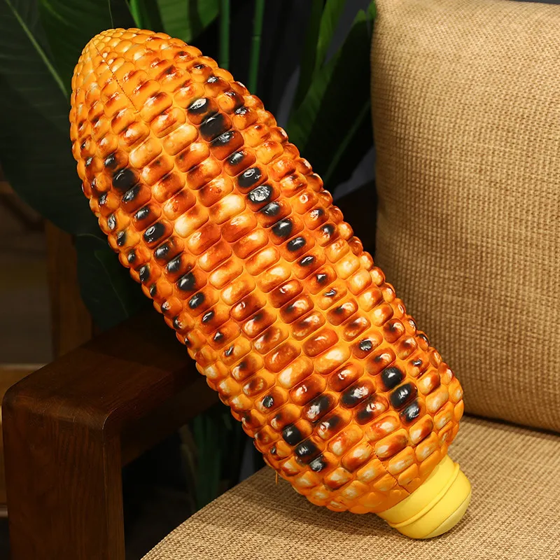 Simulated Corn Pillow Plush Toy Roasted Corn Cob Doll Creative Birthday Gift