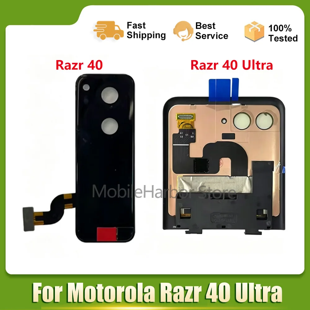 Original Second External LCD For Motorola Razr 40 Display Touch Screen Digitizer Assembly For Moto Razr 40Ultra Secondary screen
