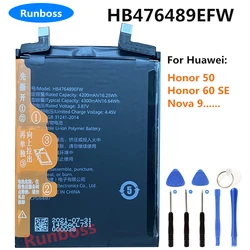 Original New HB476489EFW 4200mAh Cell Phone Battery For Huawei Honor 50 / Honor 60 SE / Nova 9 / NAM-AL00 / NTH-AL00 /GIA-AN00