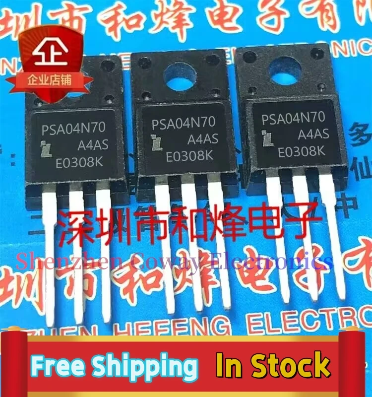10PCS-30PCS  PSA04N70  TO-220F MOS 4A 700V   In Stock Fast Shipping