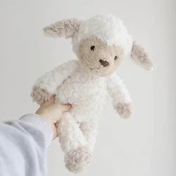 35cm Cute Fluffy Sheep Plush Toys Kids Doll Children Gifts Cartoon Furry White Lamb Plush Toy Soft Kawaii Hug Plushies