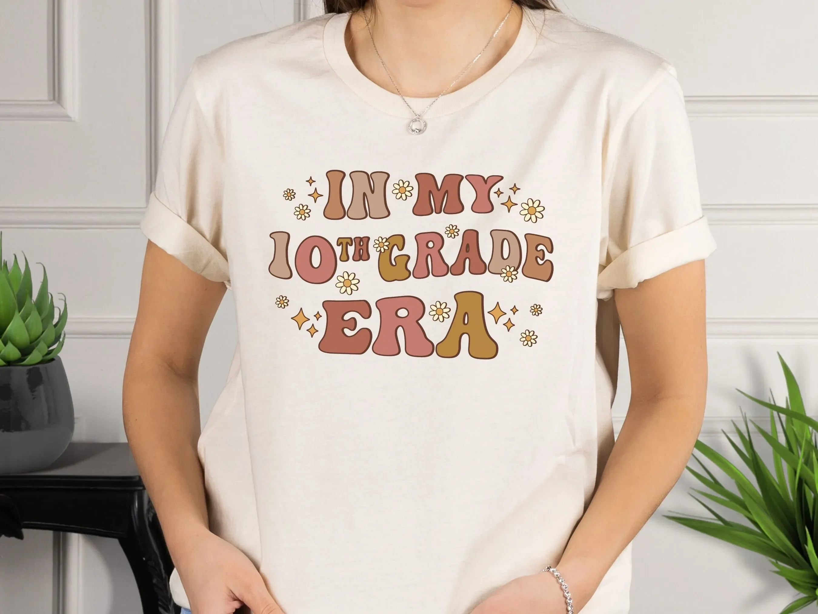 In My 10th Grade Era T Shirt Girls Tenth Retro Back To School For First Day Of