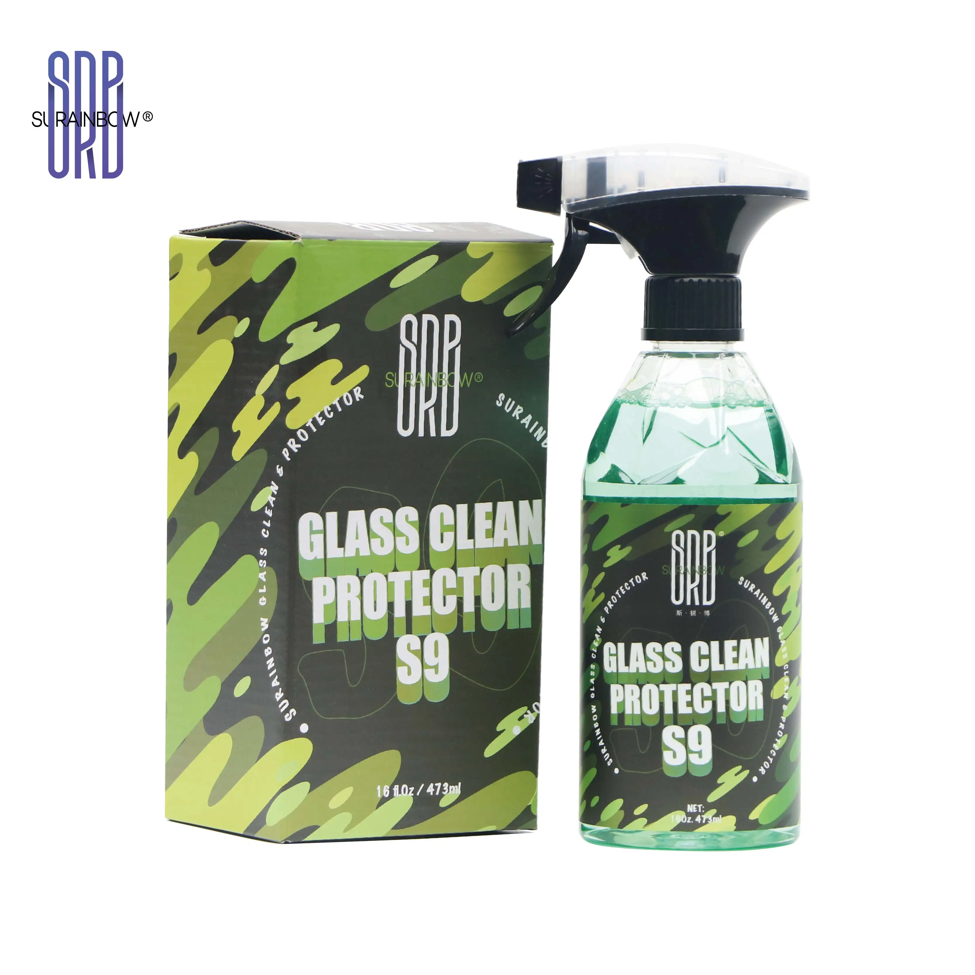 Glass Cleaner (Works on Glass, Windows, Mirrors, Navigation Screens & More; Car, Truck, SUV and Home Use),Safe on Tinted Windows