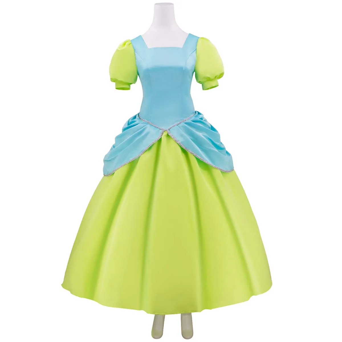 Anime Princess Green Red Dress Fancy Ball Gown Court Cinderella Cos Adult Evil Step Sister Dress Cosplay Costume image 3