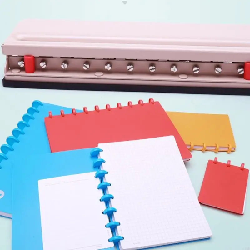 디스크 바인딩 노트북 플래너 스크랩북 K1KF 용 버섯 디스카운드 홀 펀처