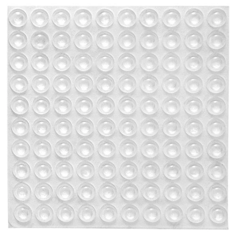 400X Transparent Rubber Feet Adhesive Bumper Pads Self Stick Bumpers Sound Dampening Door Cabinet Buffer Pads, 8 X 2.5Mm