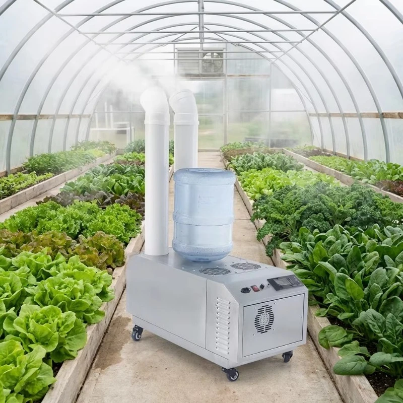 Smart 304 Stainless Steel Ultrasonic Greenhouse Humidifier - Automatic Humidity Sensor and Programmable Timer