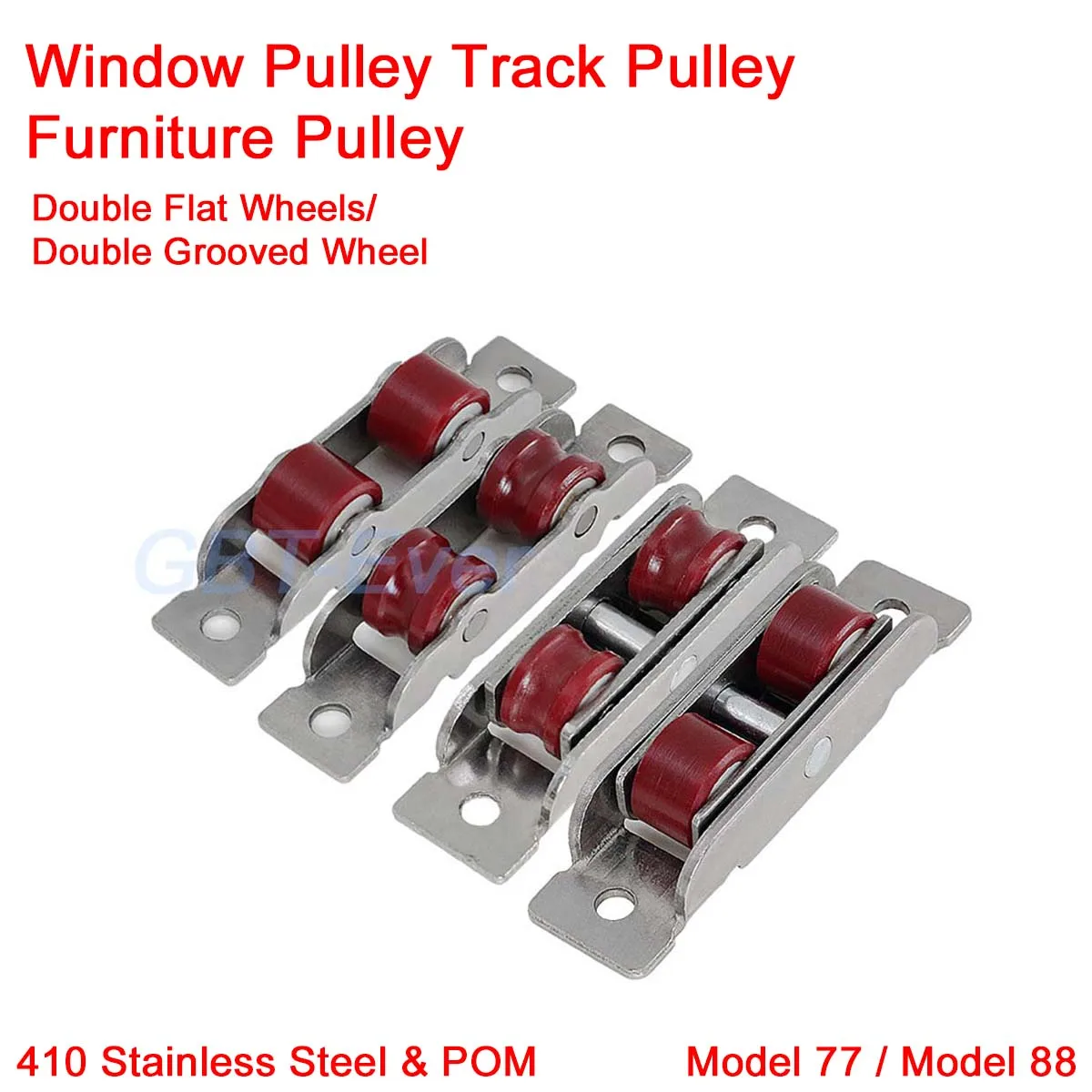 1-4Pcs Stainless Steel&Plastic Window Pulley Glass Sliding Door Roller Runner Display Cabinet Mute Wheel Track Pulley Furniture