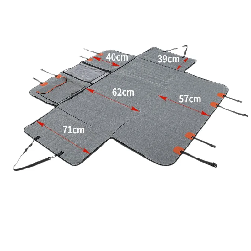 

For Extended Rear Seat Pet Car Mat Solid Pattern Eco-friendly All Seasons Support Board for Dogs