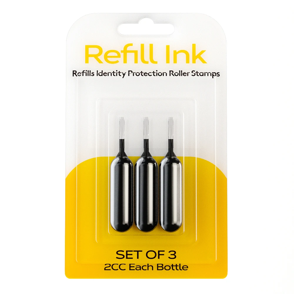Wide roller seal identity theft seal replenisher is very suitable for privacy protection seal ink security seal replenisher