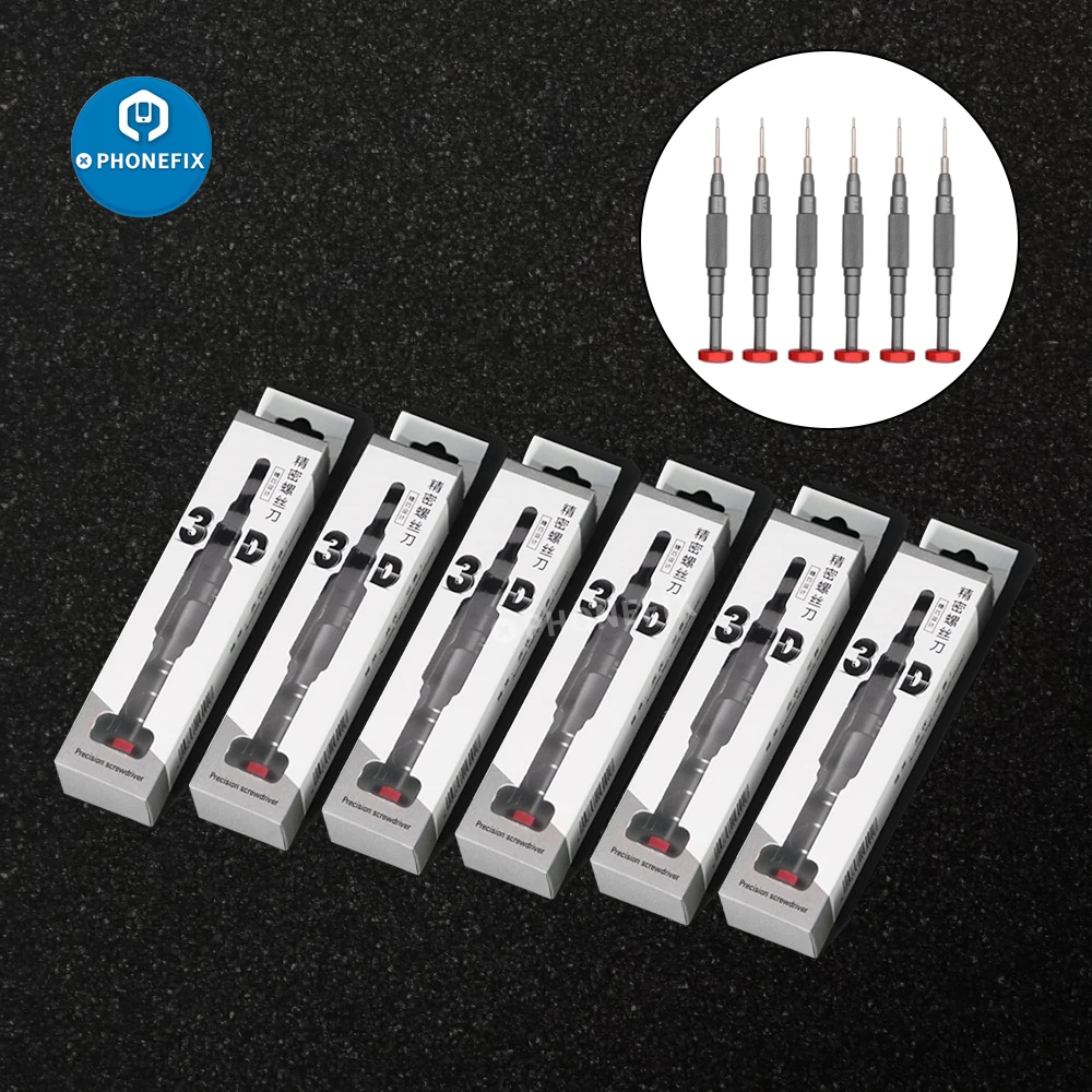 Chave de fenda 3d de precisão, chave de fenda universal torx t2 para reparo de iphone samsung telefone móvel ferramentas de desmontagem