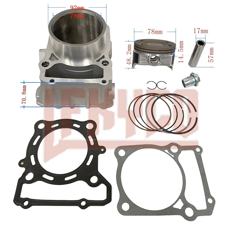 

Motorcycle Engine 78mm Cylinder Piston Gasket Kit Motor for KAWASAKI KLX250 1993-2018 KLX300 1996-2007 LONCIN LX300 VOGE 300DS