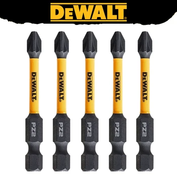DEWALT PZ2 충격 드라이버 비트, 충격 방지 도구, 강철 고경도 내구성 전동 공구 액세서리, 57mm, 5 피스
