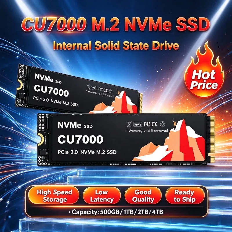 New CU7000 M.2 NVMe SSD PCIe 3.0 Internal Solid State Drive High Speed 500GB 1TB 2TB 4TB For Laptop Desktop PC