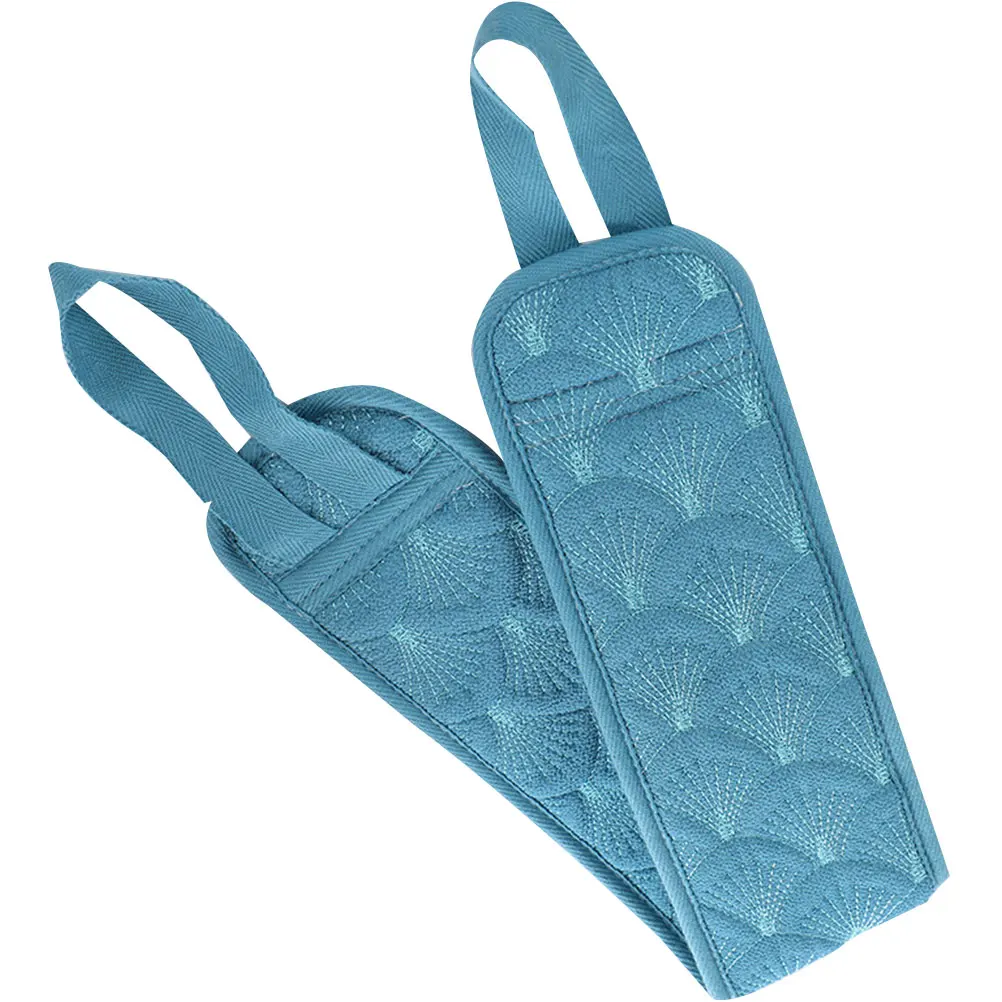 

1PC Mermaid Tail Shower Towel Back Rub Strip Body Exfoliating Towel Long Bathing Towel for Bathroom Blue