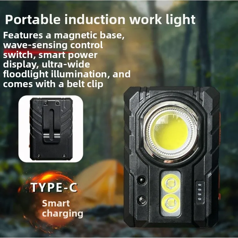 

Новый налобный фонарь с сенсором - перезаряжаемый через USB, легкий светодиодный фонарь с зажимом для бега, езды на велосипеде и рыбалки