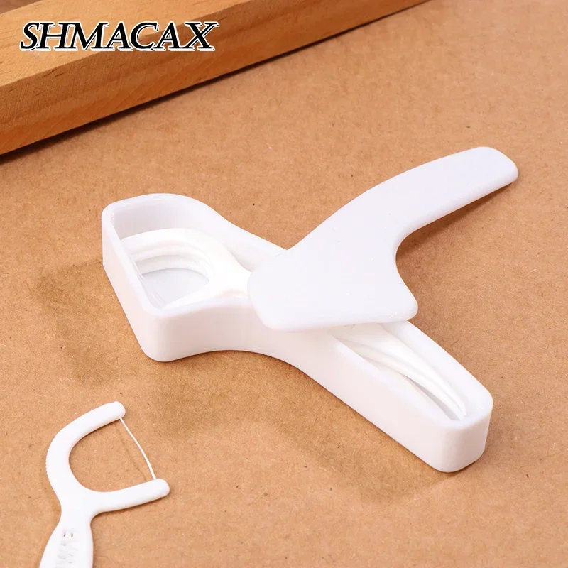 

1 PCS Portable Empty Refillable Teeth Flosser Storage Box Floss Pick Dispenser Traveling Practical Clean Floss Stick Oral Care