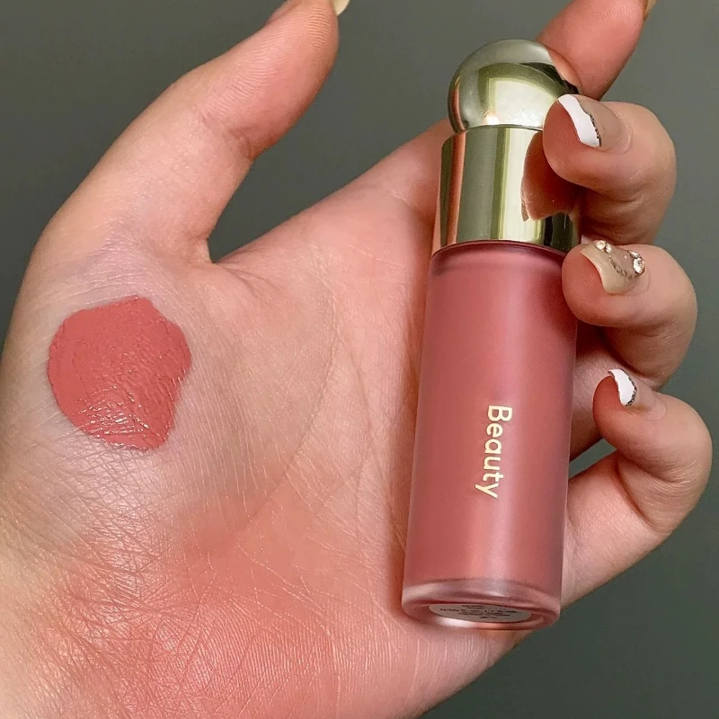 

7.5ml Beauty Lipstick Blush Cream 3-in-1 Eyes Cheek Lip Tint Smooth Lightweight Long-wear Cream Multi-use Blush Cosmetics