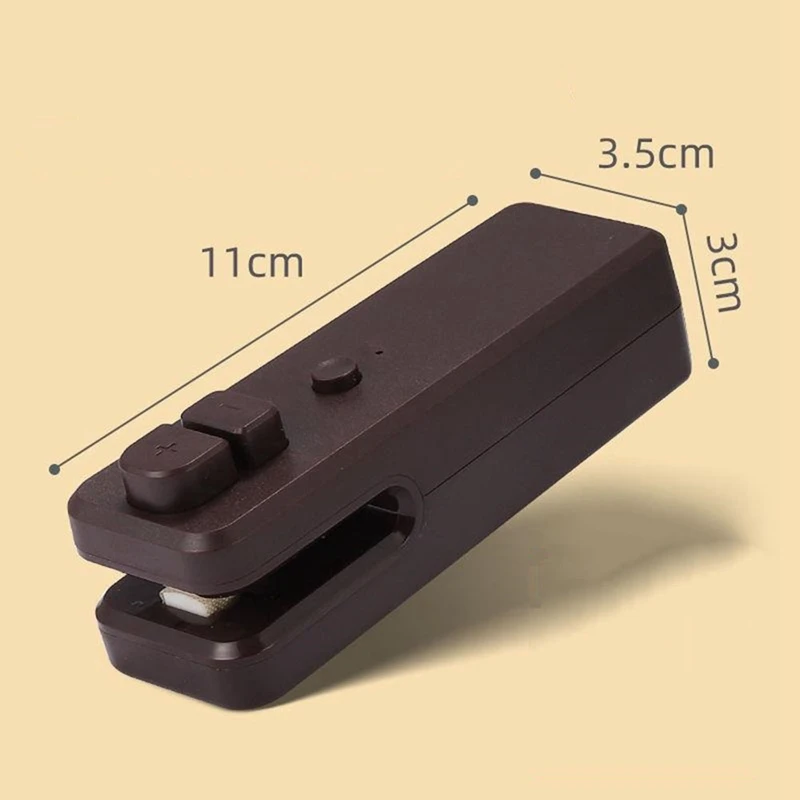 2 In 1 Mini Heat Sealer Portable Handheld Sealing Vacuum Machine Food Snack Plastic Storage Bag Sealer Packing Bag