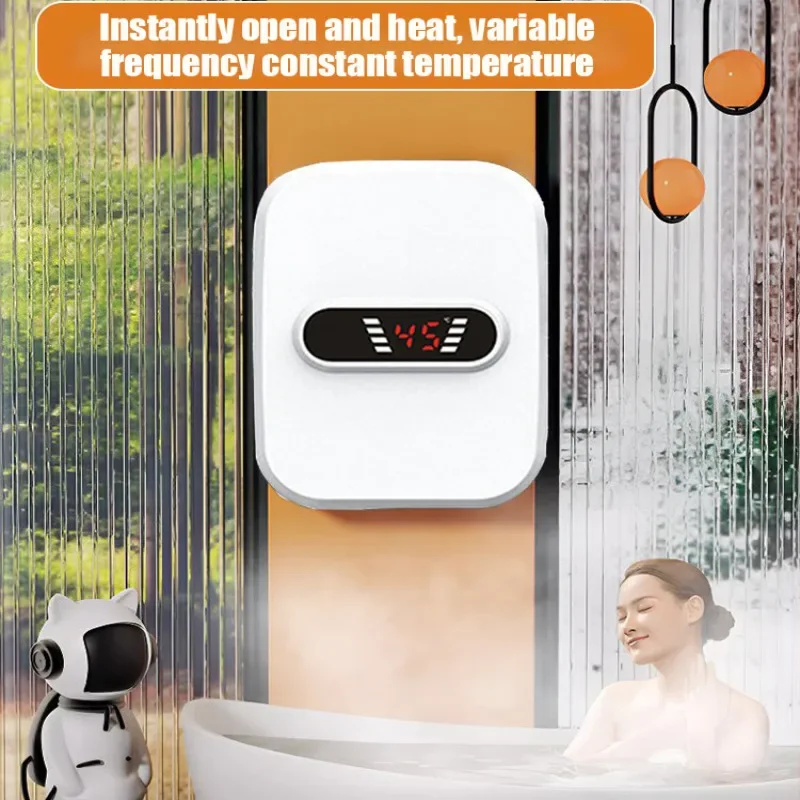 Instant Water Heater 220V  Portable Electric Heaters for Bathroom Hot Water Shower and Home Kitchen Heating