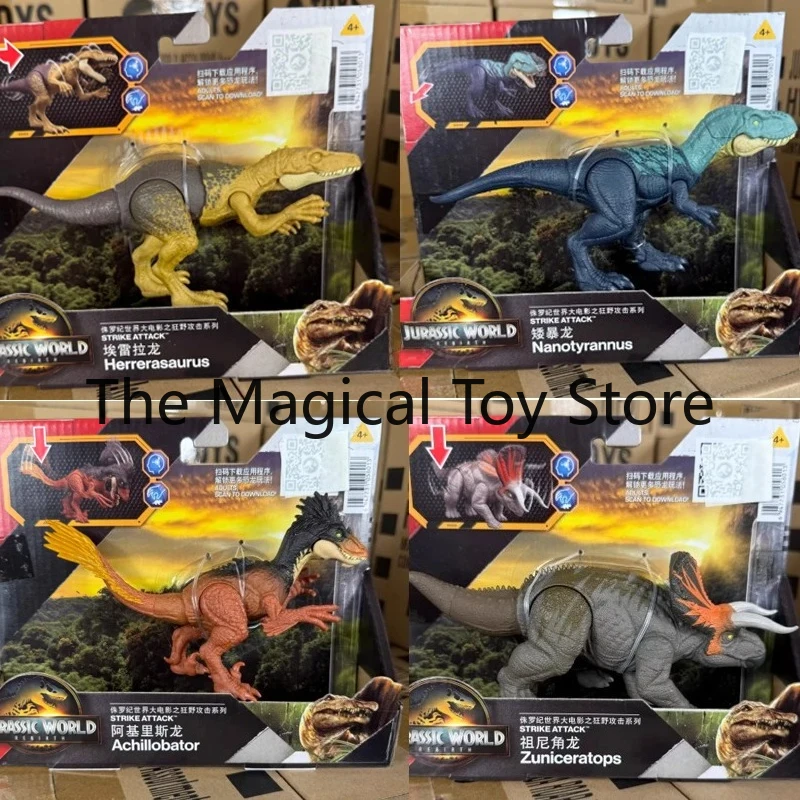 

Original Jurassic World Reborn Series Dinosaur Action Figures: Zunio Ceratops · Nano Tyrannosaurus · Herrerasaurus Toys