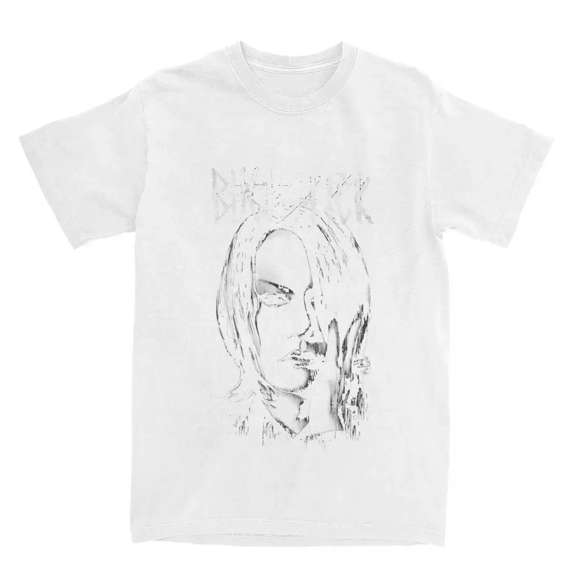 الرجال والنساء باك القراد تي شيرت ، Atsushi Sakurai ، تحية صحيفة الرسم العلوي ، قطن ، Merch المطبوعة ، خمر