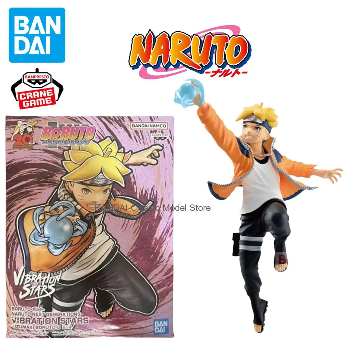 En Stock Bandai Original Naruto Banpresto Boruto mercancía modelo estatuilla adornos regalos de vacaciones juguetes Anime