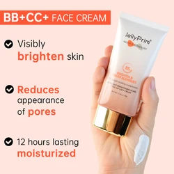 2023 Pearl Instant Whitening Skin Concealer Face Cream 8s Brighten Dark Circles Dark Spots Covering Pores Moisturiz Facial Care