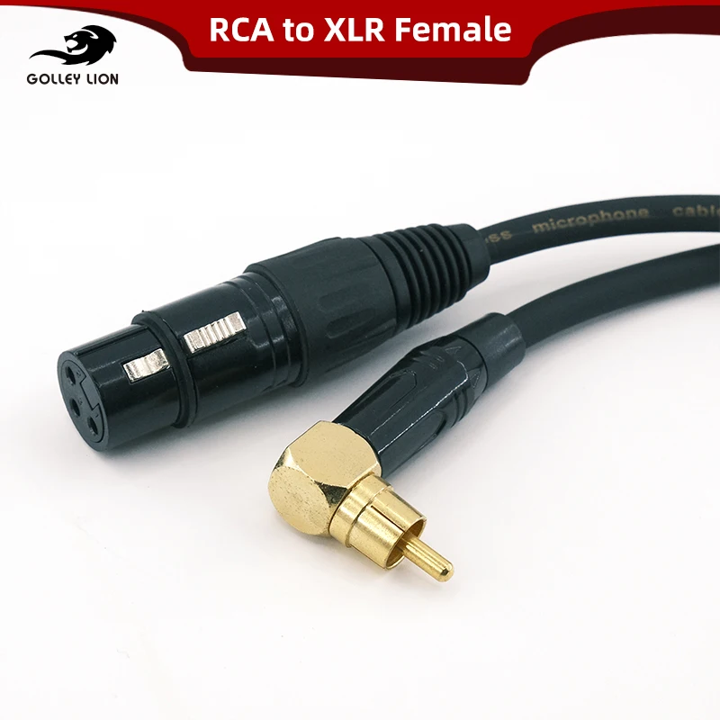 Interconector de Audio de Bajo Perfil GOLLEY LION de 90 Grados para Espacios Reducidos, Racks AV de Pared, Equipos de Estudio