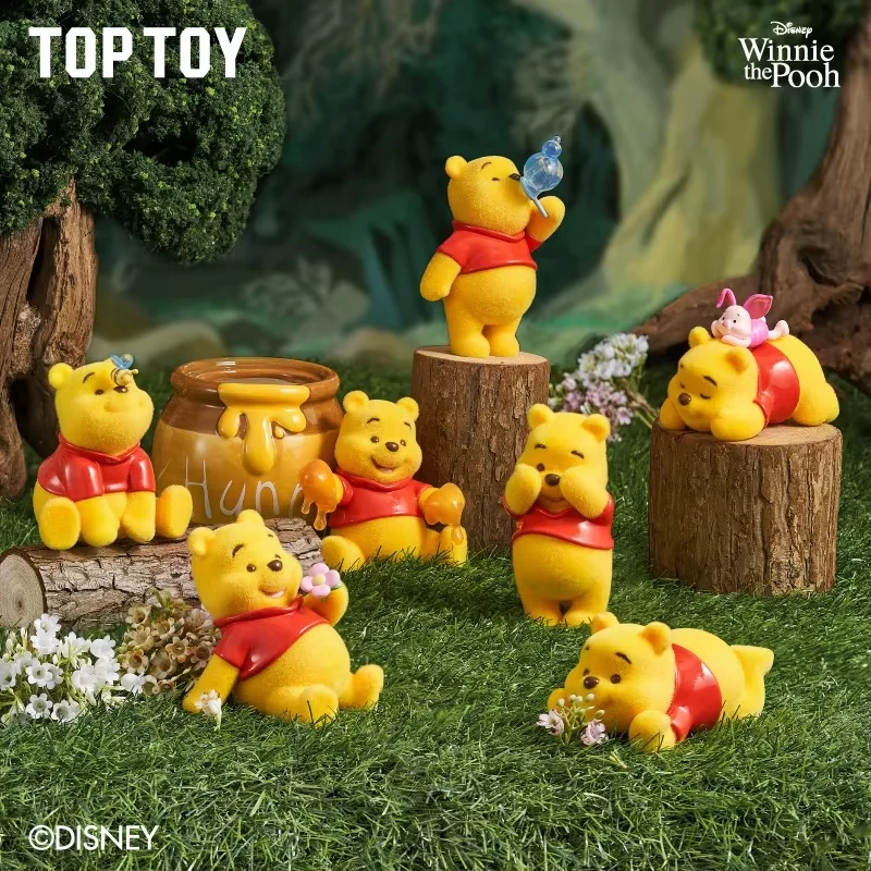Echte Disney Winnie The Pooh Happy Daily Life Series Blind Box Figuur Leuke Trendy Verzamel Verjaardagscadeau Desktop Decor
