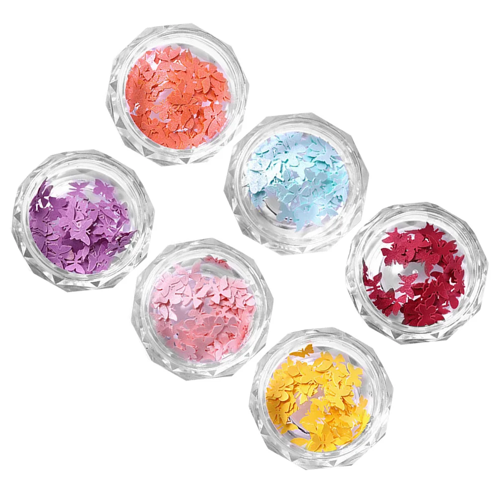 

3D Bow Accessories Decor Diy Butterflies Pattern Nail Art Decoration Colorful Sparkling Shiny Nail Decorations For