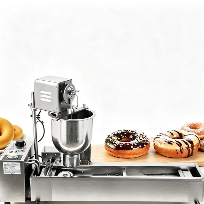 Hot Automatic 304 Stainless Steel Fried Cake & Dessert Oven Food Baking & Donut Making Machine For Shop Kitchen & Commercial Use