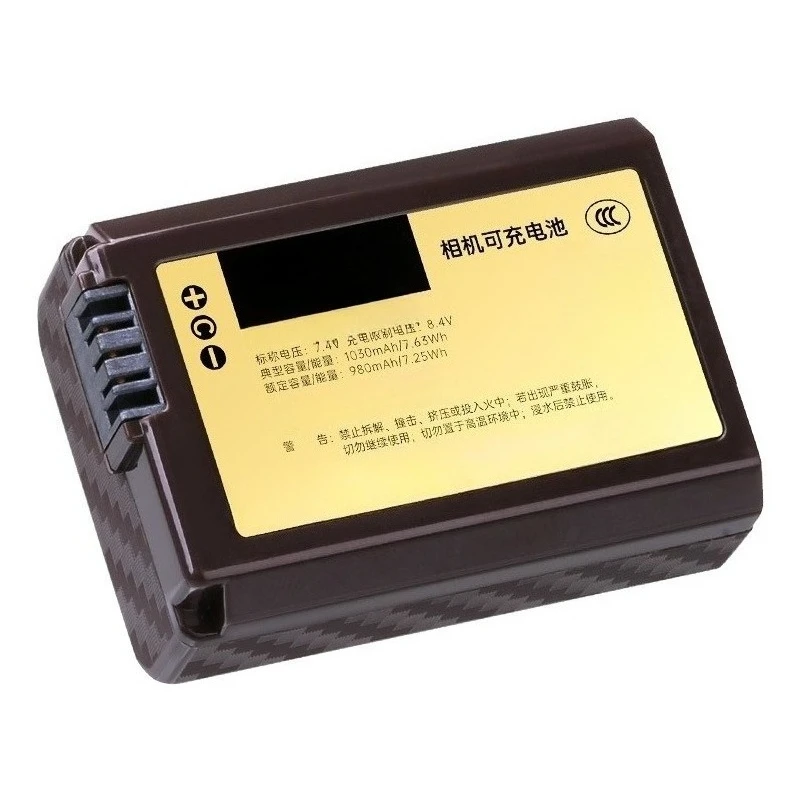 7.2V 1030mAh NP-FW50 Camera Battery For Sony ZV-E10 A6000 A6300 A6400 NEX-5 Mirrorless Camera