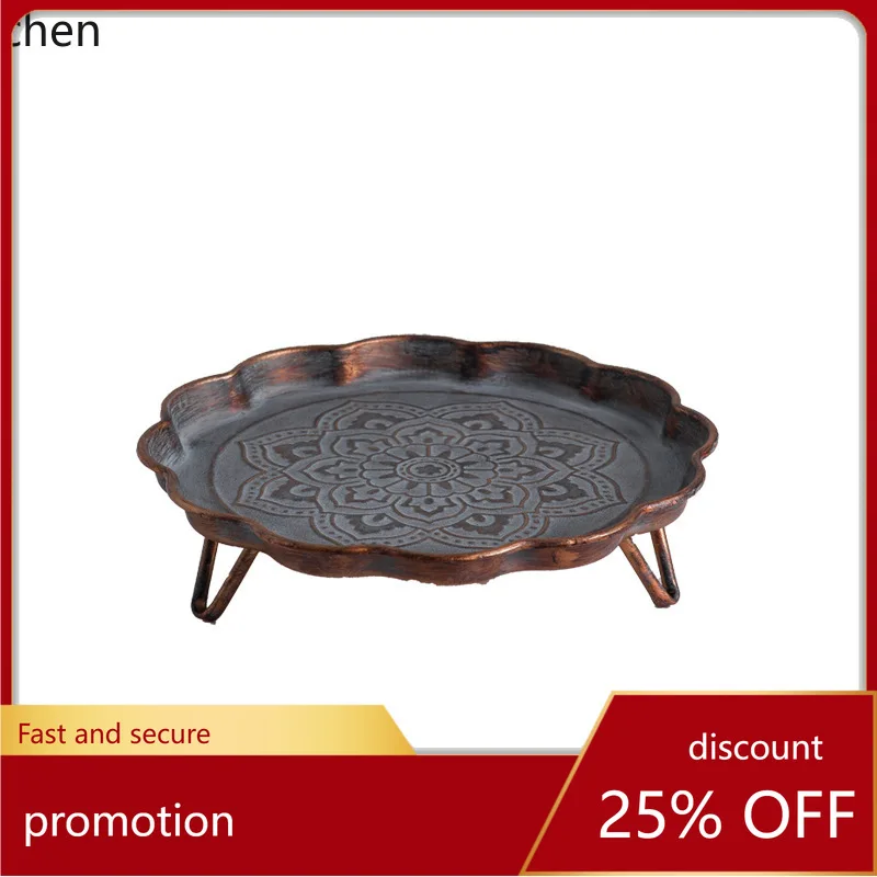 

Zml metal craft tray - perfect for tea house gatherings, "around the hearth" tea brewing, desserts, and decorative displays