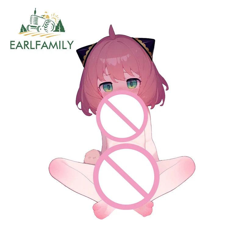 

EARLFAMILY Anya Naked Breasts Nude Car Stickers NSFW Baby Hentai Anime Kid Car Accessories Personality Windows Vinyl Decals