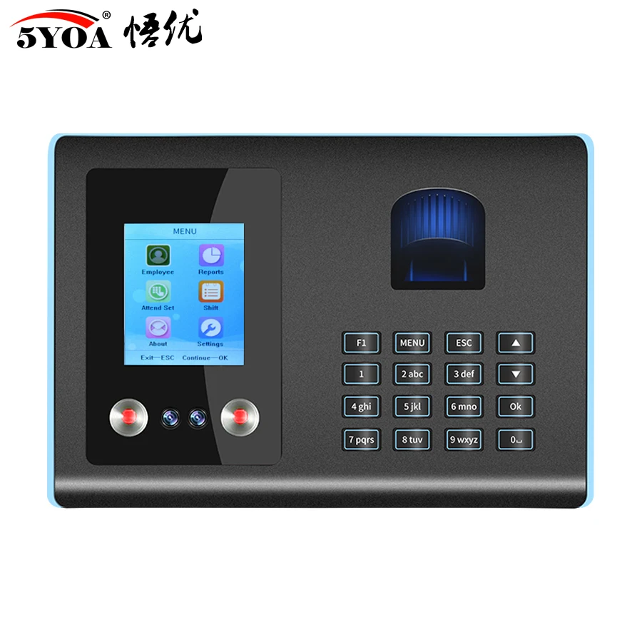 AF01 Biometric Face Facial Fingerprint Recognition Time Attendance No Touch Contactless System Machine Device Machine