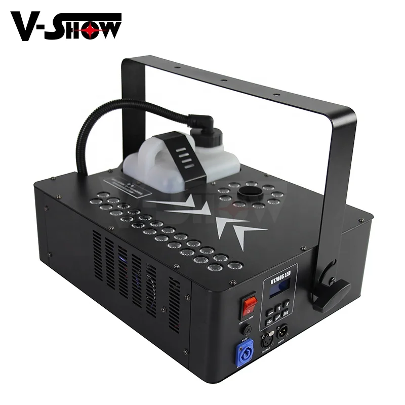 

VSHOW JF1700 LED Fog Jet Machine 1700w Upward Spray Smoke Machine Dmx Wireless Remote Control For Event Wedding