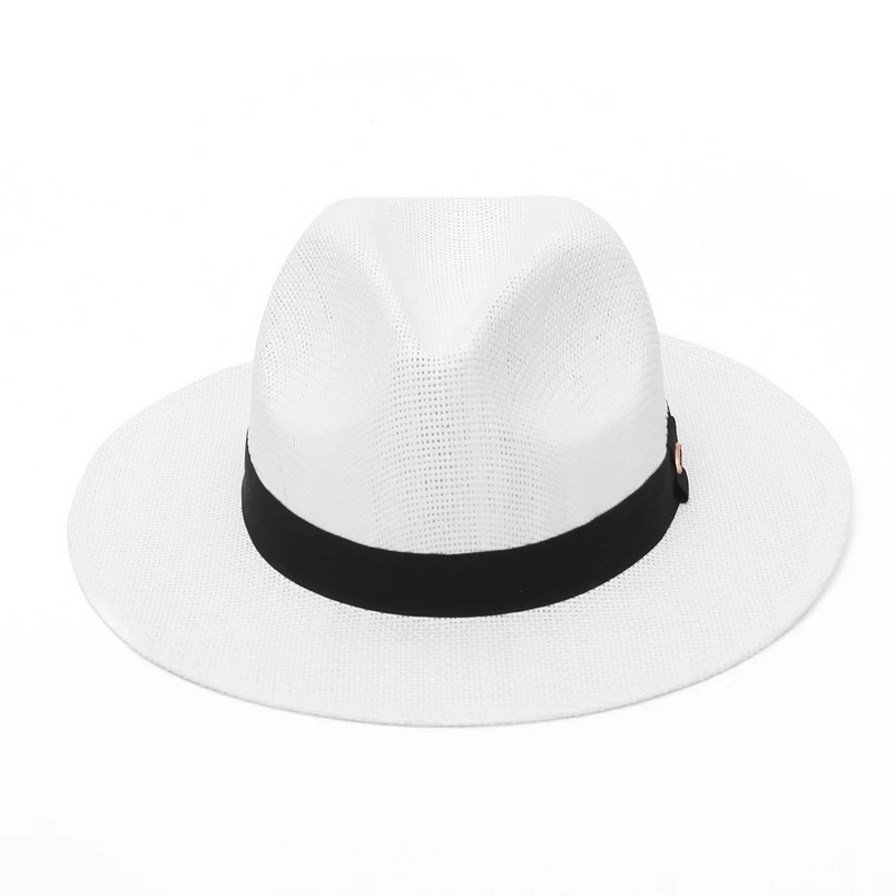 GEMVIE 2022 New Fashion Straw Hat Wide Brim Paper Summer Hat for Women Straw Hat Panama Cap Sun Hat Summer Hats for Women